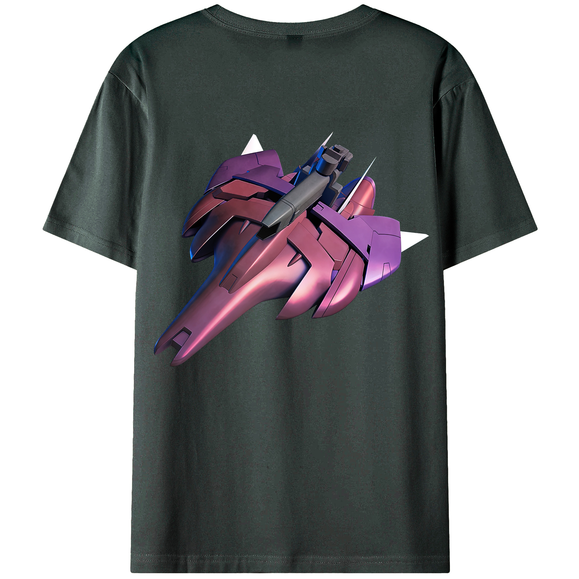 （画像用） 機動戦士ガンダム Mobile Suit Gundam 綿100％ メンズ半袖Tシャツ（バックプリント） 通気性